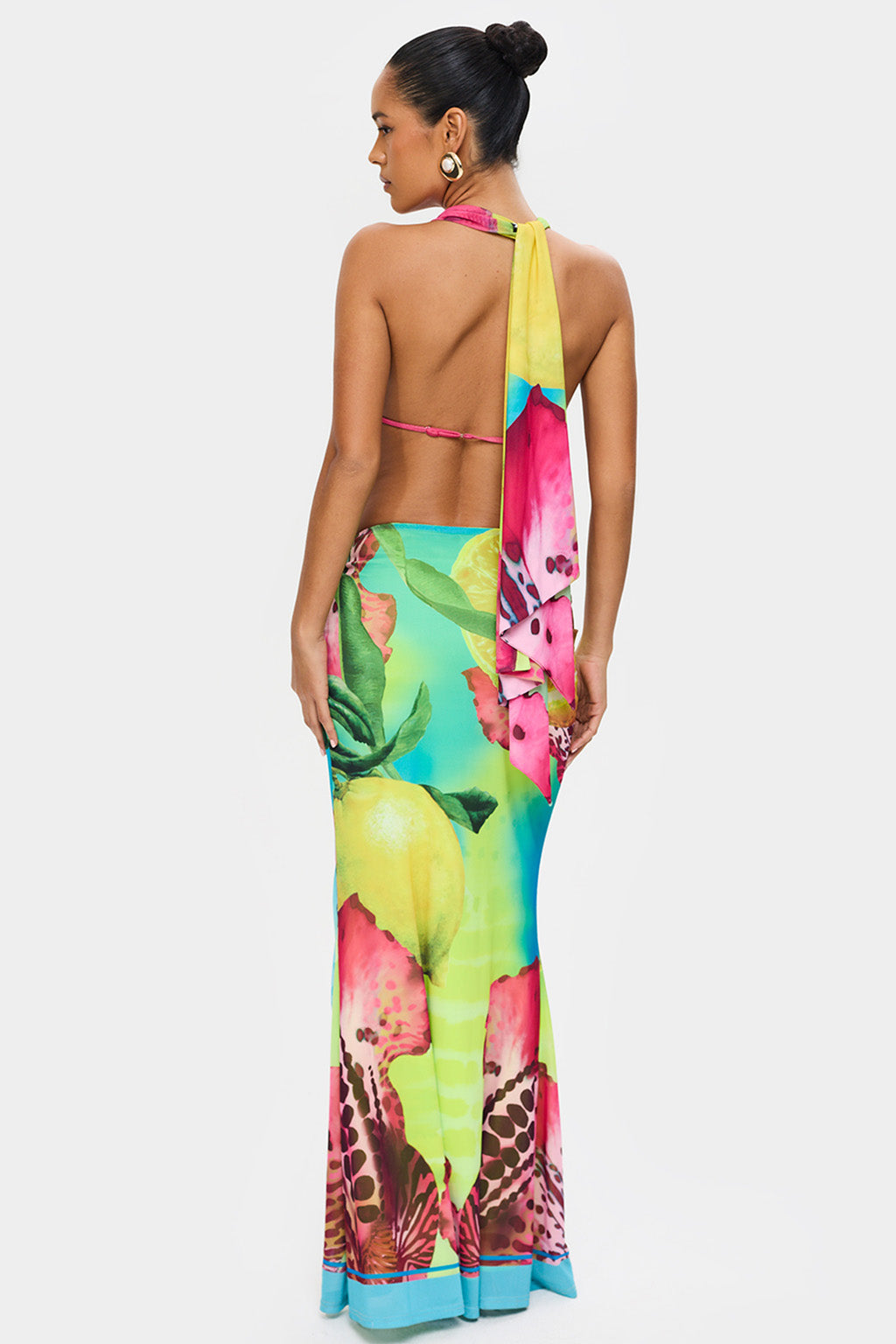 Rio Glow Cowl Top & Skirt Duo