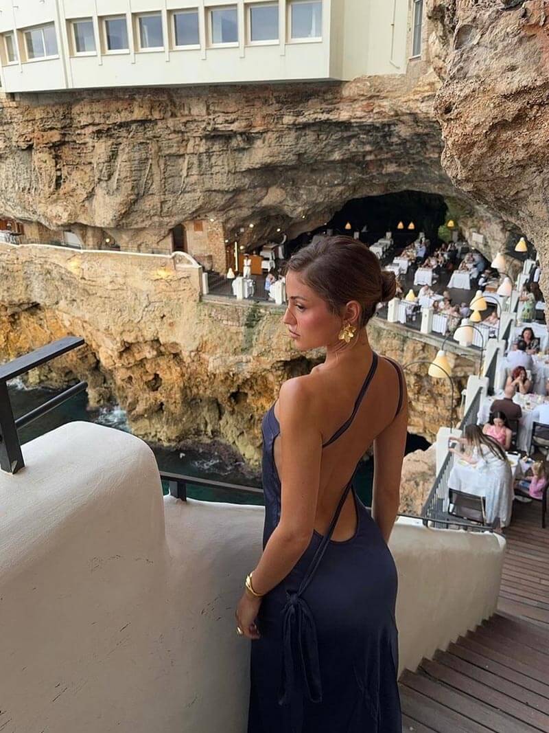 Caroline Backless Maxi Dress