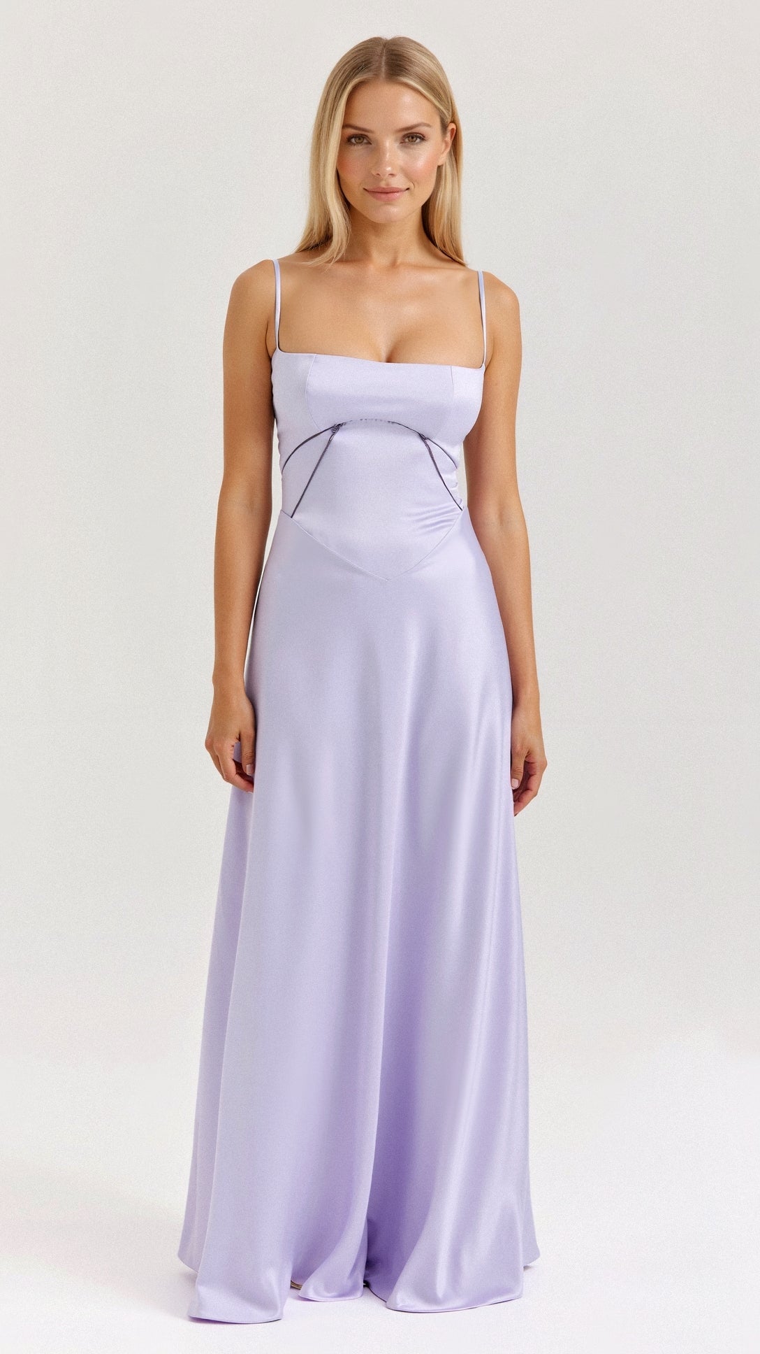 Leontine Lace up Maxi Dress