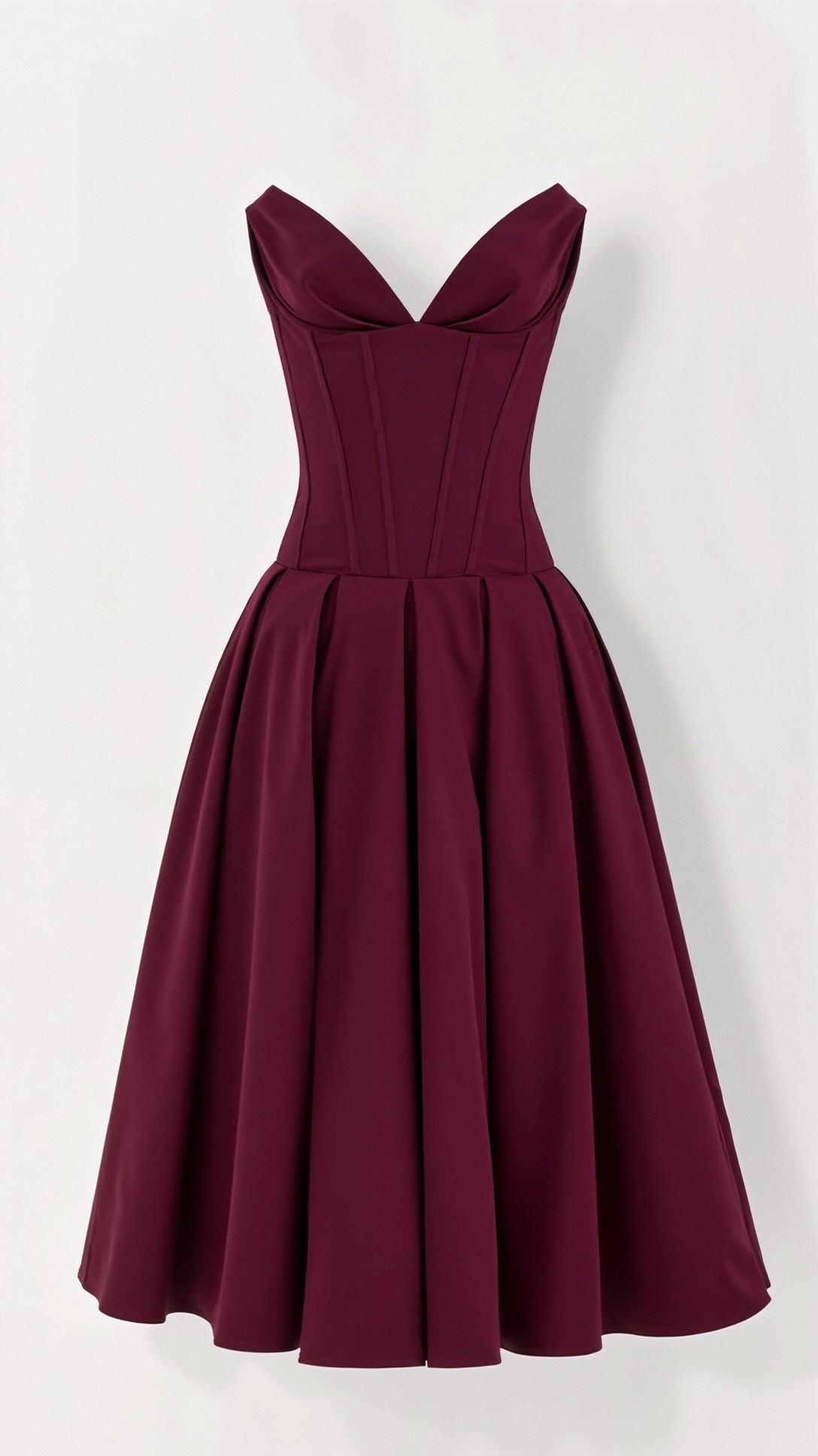 Celestia Strapless Midi Dress