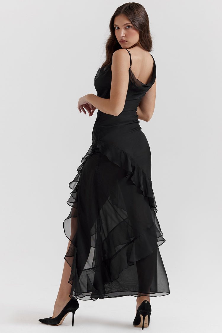 CYNTHIA| RUFFLED MAXI DRESS