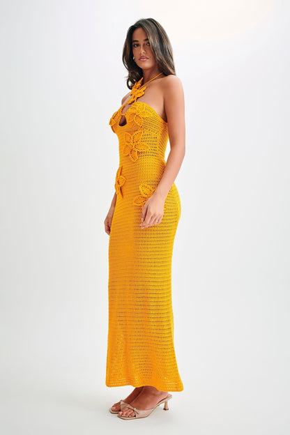 kyla Crochet Maxi Dress