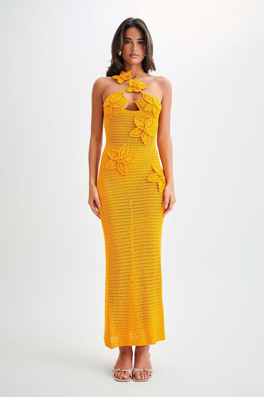 kyla Crochet Maxi Dress