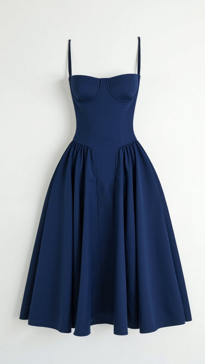 Odette Corset Midi Dress
