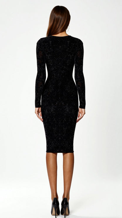 Seraphine Glitter Midi Dress