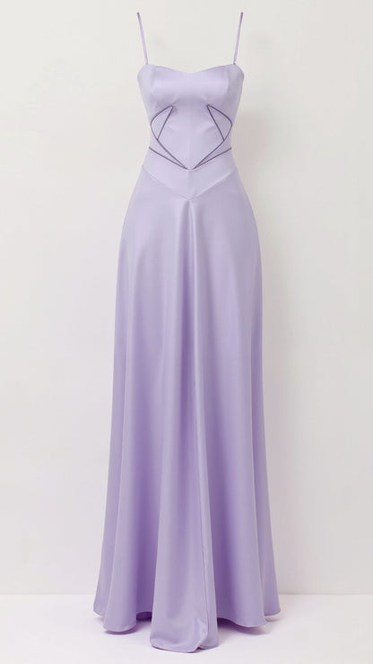 Leontine Lace up Maxi Dress