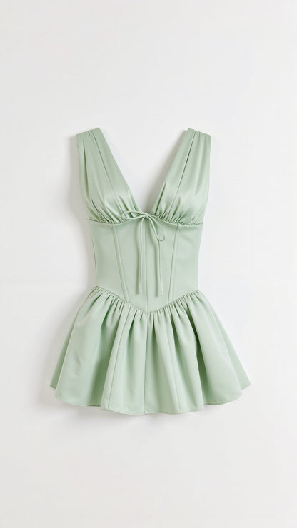 Seraphina Satin Mini Dress