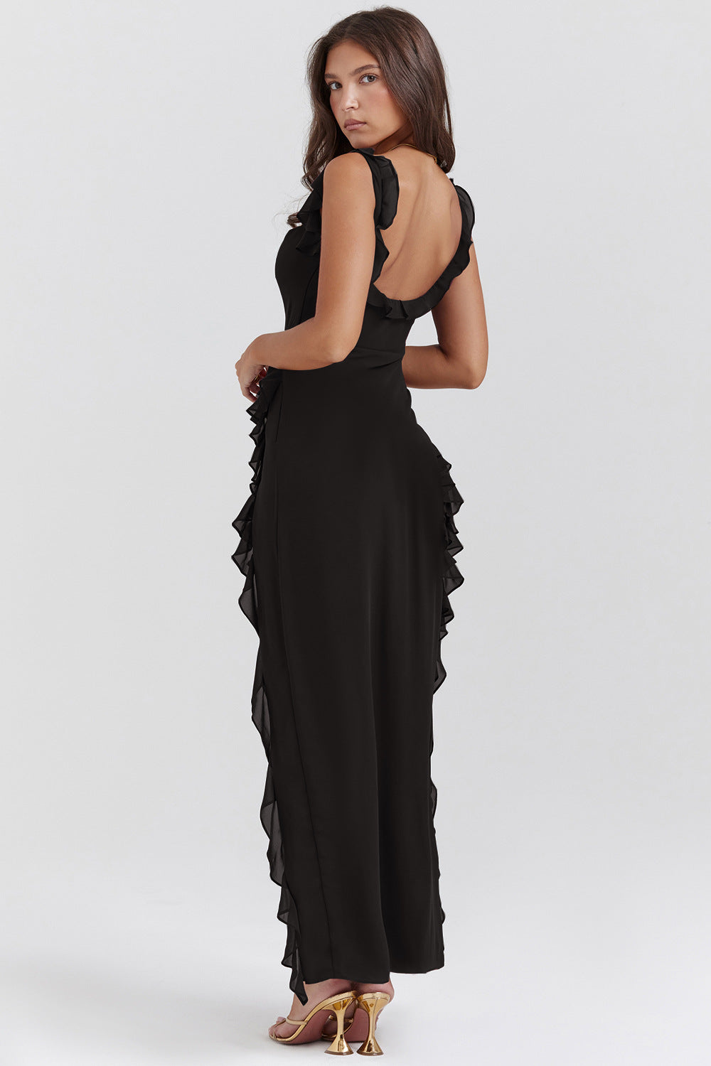 Susan Ruffled Maxi Dress