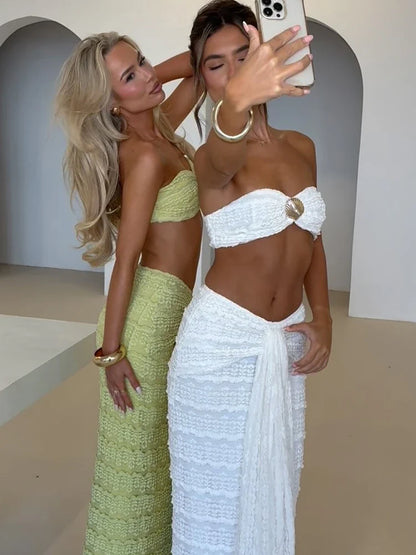 Lace Maxi Skirt Set