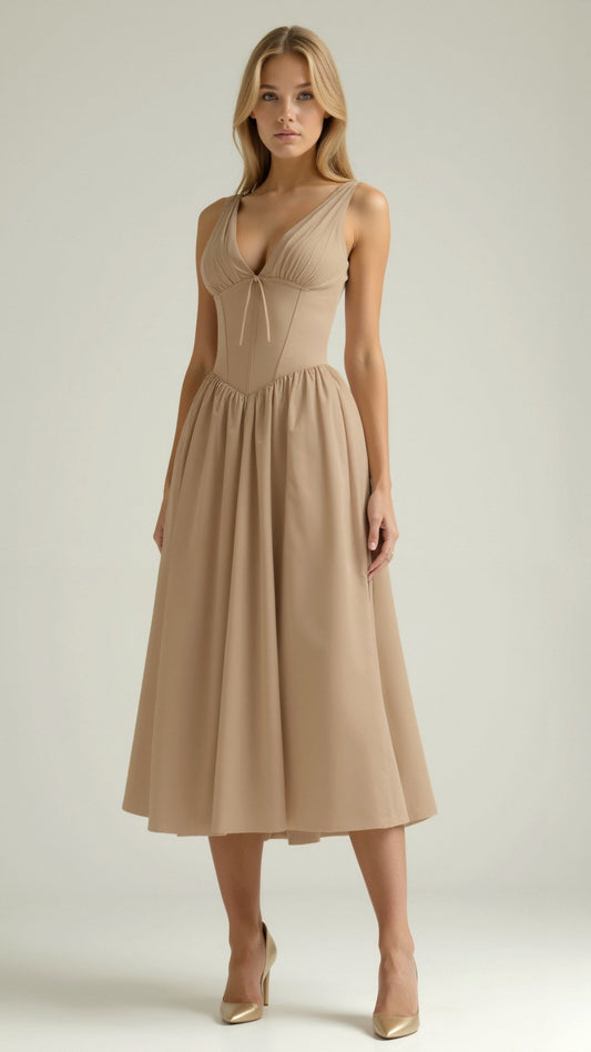 Cassiopeia V-neck Dress