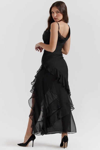 CYNTHIA| RUFFLED MAXI DRESS