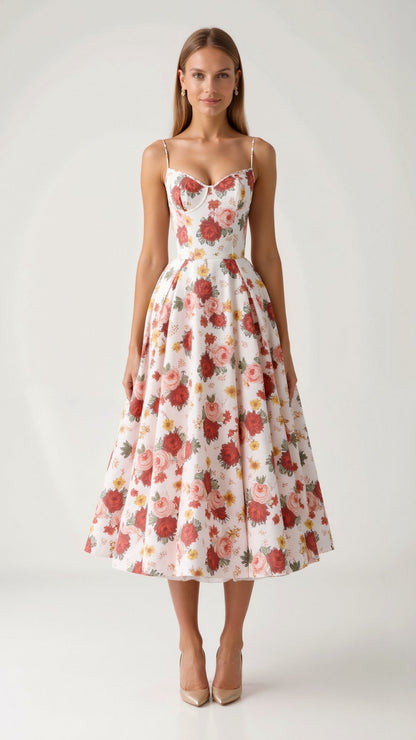 Isolde Tulle Midi Dress